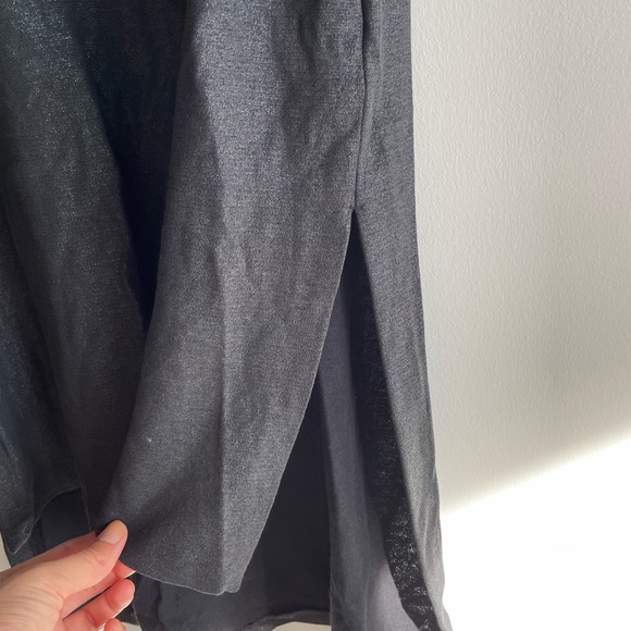 COS black sleeveless metallic mock neck draped top size S - Picture 3 of 4